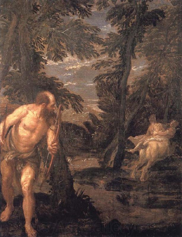 VERONESE (Paolo Caliari) Hercules,Deianira and the centaur Nessus,late Work Norge oil painting art